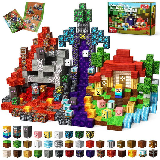 PixelBlocks™ – Magnetic Building Blocks (200 PCS Set)